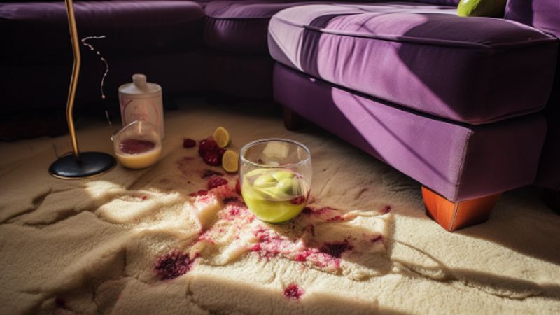 Traubensaft Flecken von Teppichen und Polstermöbeln entfernen_kk