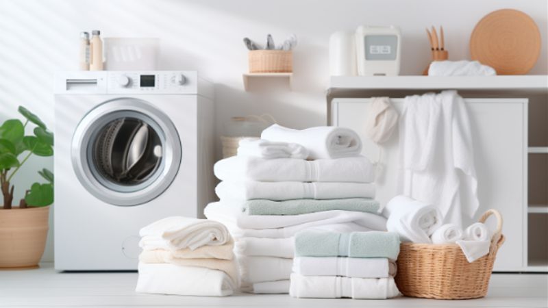 handtücher und unterwäsche zusammen waschen
