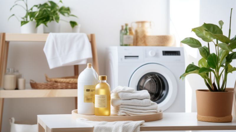 Essig zur Pflege der Waschmaschine: Entfernung von Seifen- und Kalkablagerungen
