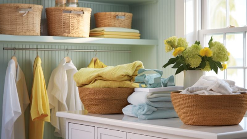 Mischung vermeiden: Trockene und feuchte Wäsche getrennt halten