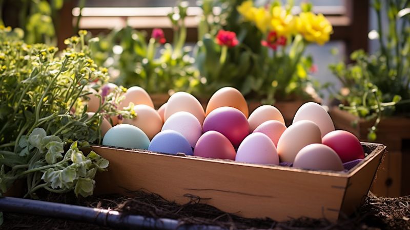Umweltfreundliches Verstecken von Eiern: Außenbereich bevorzugen und Gestank vorbeugen